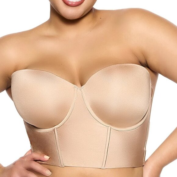 Felina Body Veil Longline Strapless Bra 36DDD - Picture 1 of 9